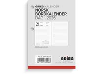 Bordkalender GRIEG 2026 Norsk Image