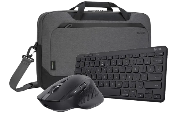 Tastatur, mus, pc-veske