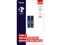 Batteri TRUST USB-C Oppladbare AAA (2) Image