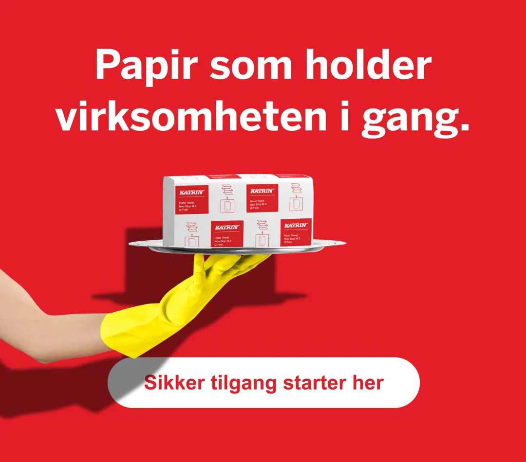 Mange lastebilder på en vei og en tekstboks som sier '62% lavere utslipp'.