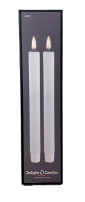 Kronelys DELIGHT Led 2,2x24cm hvit (2) Image